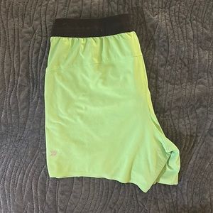 Large Neon Green Target brand workout shoe, men.